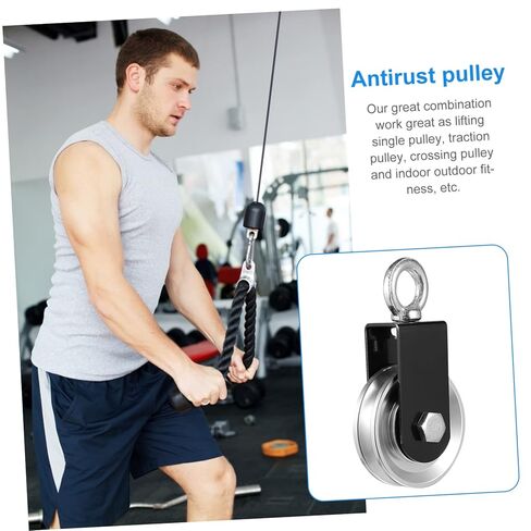 Heavy Duty Fitness Pulley Wheel Strength Training Accessory Silent Bearing Lifting Pulley for Gym in Saudi Arabia