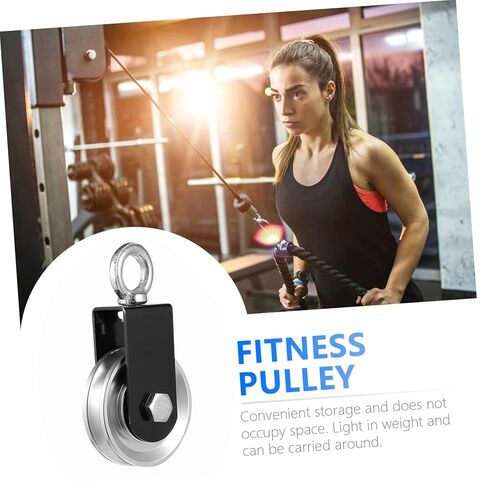Heavy Duty Fitness Pulley Wheel Strength Training Accessory Silent Bearing Lifting Pulley for Gym in Saudi Arabia