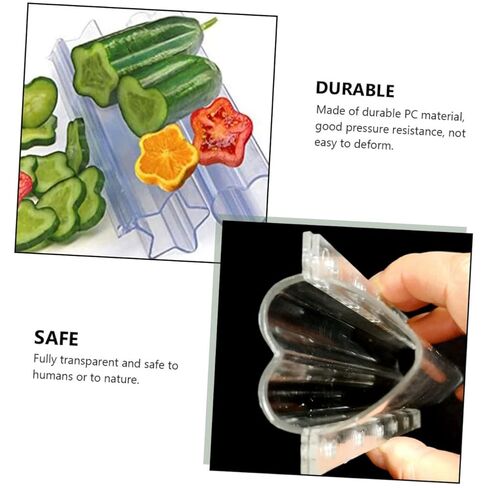 3pcs Heart Shaped Vegetable Molds Cucumber Fruit Shaper Durable Material Flexible Design for Gourd and Melon Shaping for Garden Use in Saudi Arabia