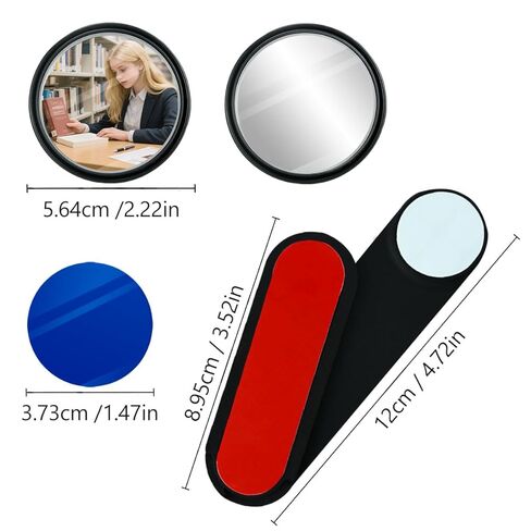 قابل للتعديل شاشة الكمبيوتر مرآة الرؤية الخلفية مكتب كليب على الأمن مرآة محدبة عصا على حجرة المكتب مع قوس in Kuwait