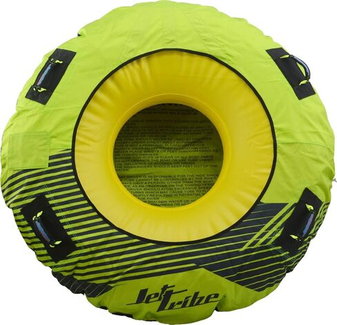 Jettribe Single Rider Inflatable Donut Tube Towable | Designed for Jet Skis or Boats Hyper Green in Kuwait