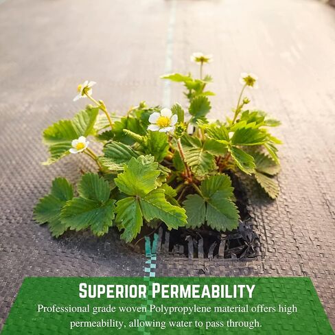 Farm Plastic Supply - Woven Driveway Fabric 3.2oz - 6' x 300' - Commercial Landscape Fabric, Drainage, Underlayment, Under Gravel in Saudi Arabia