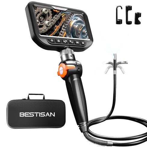Epicmate Two-Way Articulating Borescope,0.24in Probe, 5" Inspection Endoscope Camera with Light,Flexible Industrial Boerscope Snake Camera for Automotive, HVAC & Mechanics-3.3FT in Saudi Arabia