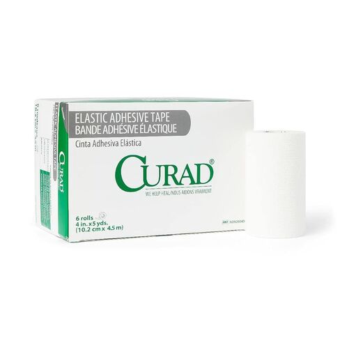 Medline NON260404H Elastic Adhesive Bandage Tape, Latex Free, 4" x 5 Yards Size in Saudi Arabia