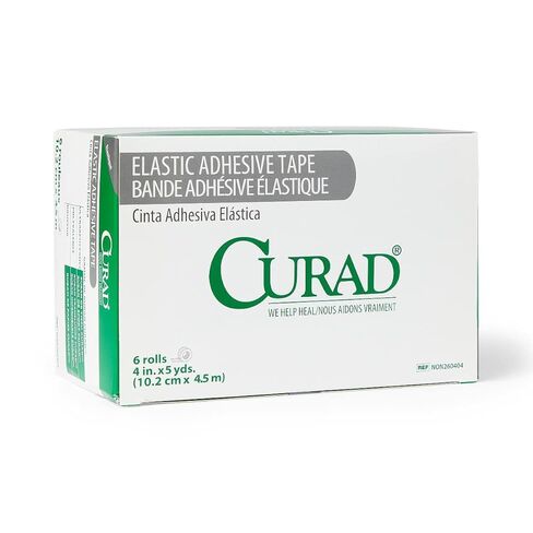 Medline NON260404H Elastic Adhesive Bandage Tape, Latex Free, 4" x 5 Yards Size in Saudi Arabia