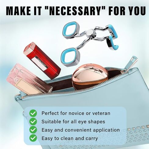 Contact Lens Applicator Tool, Eye Opener with Soft-Tip Sucker and Tweezer for Easy Insertion & Removal, Includes Portable Travel Case in Kuwait