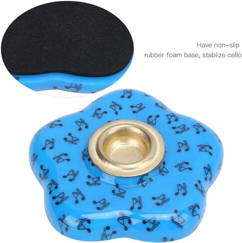 Cello Stand, Cello Anti Skid Mat Stand, Spike Holder, Rock Stop, Endpin Rest Holder, Non Slip Stopper Protector, Ideal for Instrument Accessory in Saudi Arabia