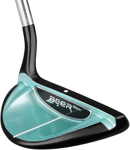 نادي الجولف Acer XK Chipper، نادي التقطيع العلوي بزاوية 37 درجة للنساء، لمسة نهائية باللون الأسود PVD/Seafoam باللون الأخضر، بطول 33 بوصة | حلاقة السكتات الدماغية حول المنطقة الخضراء in Saudi Arabia