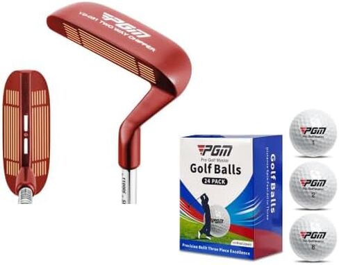 PGM Red Golf Club Two Way Chipper 36° for Right Left Handed and 24 Pack 3-Piece Golf Balls in Saudi Arabia