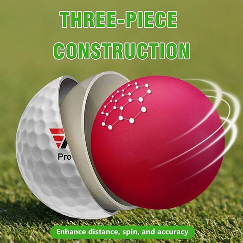 PGM Red Golf Club Two Way Chipper 36° for Right Left Handed and 24 Pack 3-Piece Golf Balls in Saudi Arabia