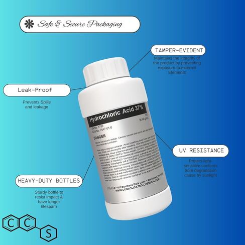 Hydrochloric Acid 37% Reagent Grade for High Purity Aqua Regia (Quart) in Saudi Arabia