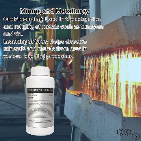 Hydrochloric Acid 37% Reagent Grade for High Purity Aqua Regia (Quart) in Saudi Arabia