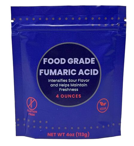 مسحوق حامض من حمض الفوماريك للحلوى الحامضة، والمضافات الغذائية النباتية والتحكم في درجة الحموضة 4 أونصة in Kuwait