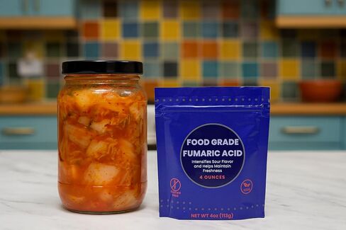 مسحوق حامض من حمض الفوماريك للحلوى الحامضة، والمضافات الغذائية النباتية والتحكم في درجة الحموضة 4 أونصة in Kuwait
