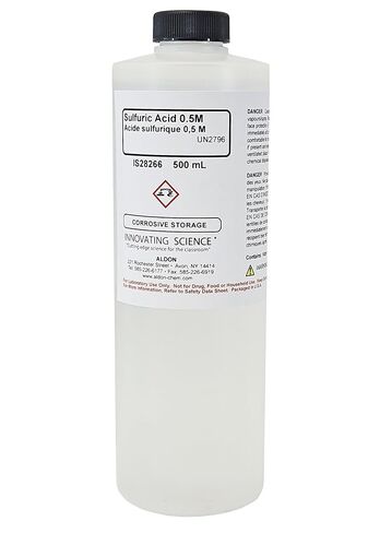Innovating Science - Sulfuric Acid 0.5M Solution 500mL - Versatile Reagent for Scientific, Industrial, and Research Applications in Kuwait