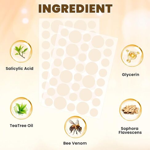 رقعات مزيلة لثآليل سم النحل ذات القوة القصوى - سريعة المفعول وغير مؤلمة وقابلة للحمل | مثالي للبشرة الحساسة والمستخدمين الذين يعانون من الألم ولجميع ألوان البشرة | 144 عدد in Kuwait