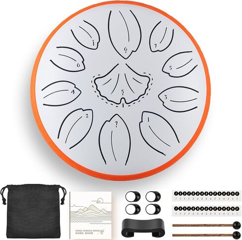 steel tongue drum 6.3 Inch 11 Notes C Key Percussion Instrument for Meditation Yoga Musical Gift for Adults and Music Lovers(Navy Blue) in Saudi Arabia