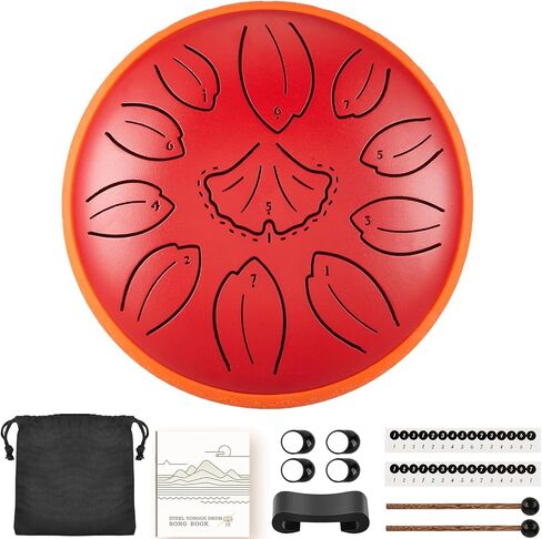 steel tongue drum 6.3 Inch 11 Notes C Key Percussion Instrument for Meditation Yoga Musical Gift for Adults and Music Lovers(Navy Blue) in Saudi Arabia