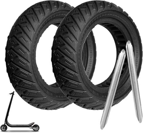إطار صلب 10x3، استبدال الإطارات 80/65-6 255x80، إطار صلب بدون أنابيب للسكوتر 10 بوصة، لسكوتر كهربائي Varla Eagle One/Yume y10/Zero 10x/Nanrobot D4 D6 (عبوة واحدة) in Saudi Arabia