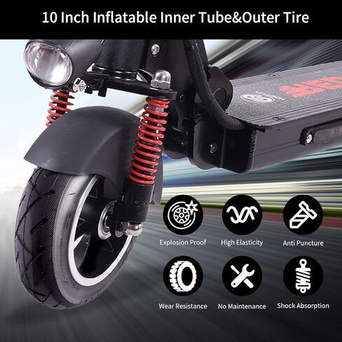 10x2.125 Scooter Tire Replacement, 10x2.125 Tire and Tube, 10 inch Tires Replacement, for Segway Ninebot F20, F30, F40 Gotrax G4 Electric Scooter [ Non-Slip Shockproof] in Saudi Arabia