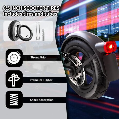 10x2.125 Scooter Tire Replacement, 10x2.125 Tire and Tube, 10 inch Tires Replacement, for Segway Ninebot F20, F30, F40 Gotrax G4 Electric Scooter [ Non-Slip Shockproof] in Saudi Arabia