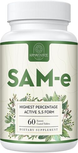 1100mg SAM-E (S-adenosyl-L-methionine) ، ملحق Sam E للمزاج ، المفصل والكبد ، أعلى تركيز من S ، S نفس ، نباتي ، 120 أقراص in Saudi Arabia