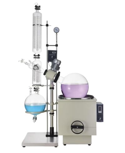 50L Rotary Evaporator RE-50 Dual condensing System，lab Evaporator Rotary 50L Vacuum Evaporator Digital Controller 0-90rpm Rotary Evaporator Set in Kuwait