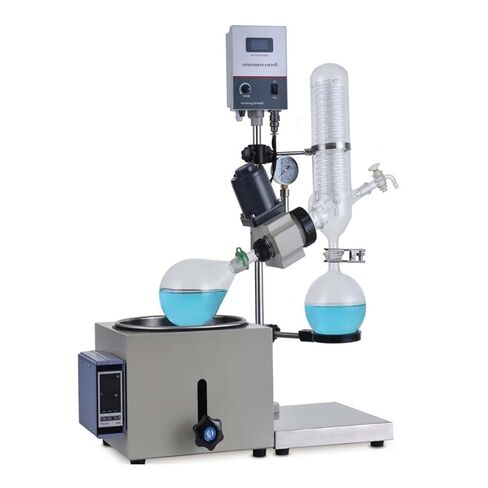 Rotary Evaporator 2L with110V Lab Water Circulating Vacuum Pump, Digital Screen 0-120rpm Speed, Suitable for Laboratory Evaporation in Kuwait