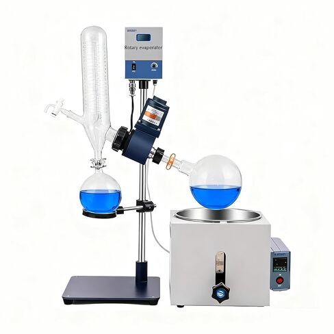 Lab Rotary Evaporator 2L with 15L Vacuum Pump and 5L Chiller,Rotary Evaporator Kit 110V Vacuum Pump in Saudi Arabia