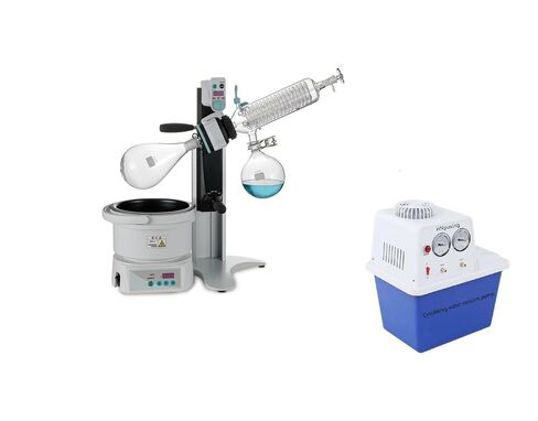 2L Rotary Evaporator Kit with 15L Circulating Water Vacuum Pump 110V Lab Rotavapor Chemistry Equipment Vacuum Evaporator with Digital Display for Solvent Removal, Distillation & Extraction in Kuwait