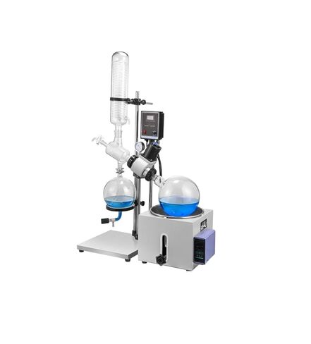 5L Rotary Evaporator Lab Evaporator Rotary with Vacuum Pump 0-120 R/min Evaporator for Evaporation of Solvents Digital Controller Manual Lifting in Kuwait