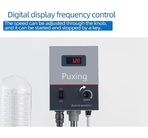 50L Rotary Evaporator, Digital PID Temperature Control Lab Rotovap Evaporator 50L for Vacuum Low-Temperature Evaporation, High Precision,Ideal for Pharmaceutical, Chemical, Biological Labs in Kuwait