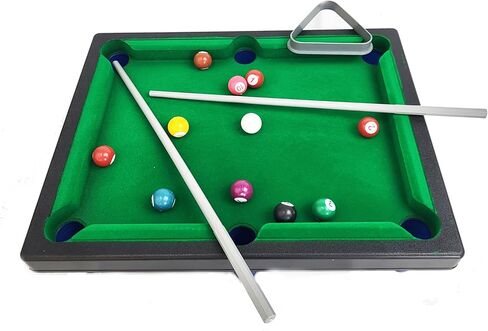 Kids Tabletop Billiards Game Set - Compact Pool Table for Parent Child Play Indoor Parties and Travel in Saudi Arabia