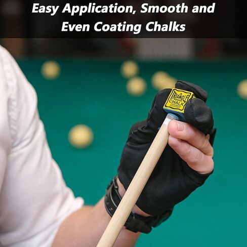 Billiard Pool Balls with Triangle Ball Rack, Cue Chalks, Table Spot Stickers & Tip Replacements - Pool Table Accessories in Kuwait