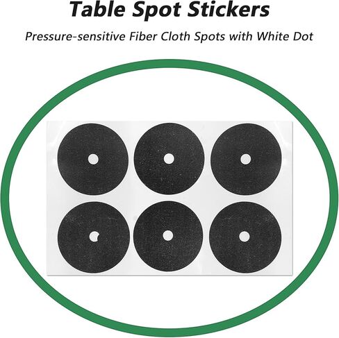 Billiard Pool Balls with Triangle Ball Rack, Cue Chalks, Table Spot Stickers & Tip Replacements - Pool Table Accessories in Kuwait