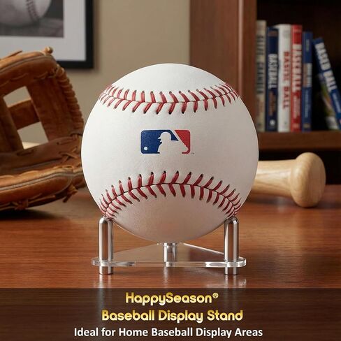مجموعة حوامل بيسبول من Happyseason مكونة من 6 قطع للعرض، حامل كرة أكريليك شفاف لكرات البيسبول الموقعة، والكرات اللينة، وكرات التنس والبلياردو، ورف بسيط مع قضبان من الفولاذ المقاوم للصدأ (سهلة التجميع) in Kuwait