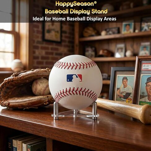 مجموعة حوامل بيسبول من Happyseason مكونة من 6 قطع للعرض، حامل كرة أكريليك شفاف لكرات البيسبول الموقعة، والكرات اللينة، وكرات التنس والبلياردو، ورف بسيط مع قضبان من الفولاذ المقاوم للصدأ (سهلة التجميع) in Kuwait