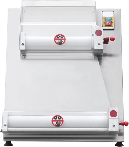 Commercial Pizza Dough Roller Sheeter 110V 370W 4-16inch Automatic Electric Pizza Dough Sheeter Machine Pastry Press, 0.7-5.4mm Adjustable Thickness for Bakeries, Pizza Shops, Restaurants in Saudi Arabia