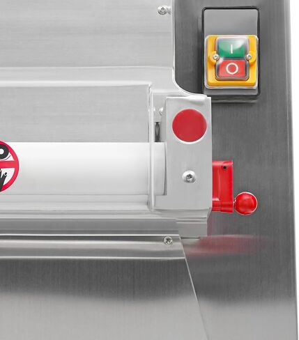Commercial Pizza Dough Roller Sheeter 110V 370W 4-16inch Automatic Electric Pizza Dough Sheeter Machine Pastry Press, 0.7-5.4mm Adjustable Thickness for Bakeries, Pizza Shops, Restaurants in Saudi Arabia