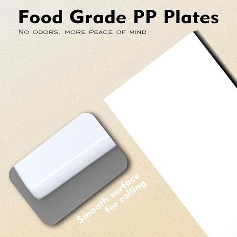 رقاقة عجين جديدة مطورة قابلة للطي مقاس 15.5 بوصة، أسطوانة عجين يدوية قابلة للتعديل بسمك، ماكينة من الفولاذ المقاوم للصدأ، معجنات الخبز والخبز، للمخابز المنزلية والتجارية in Kuwait