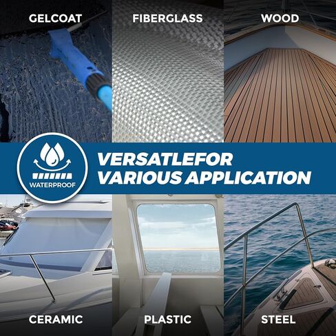[شفاف كريستالي] 5200 مانع التسرب البحري الشفاف - لاصق مقاوم للماء مقاوم للأشعة فوق البنفسجية للقوارب والنوافذ والزجاج والتطبيقات البحرية صديق للبيئة، رائحة منخفضة (أنبوب 10.5 أونصة) in Kuwait