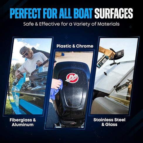 Exterior Cleaner, All Purpose Boat Cleaner with SiO₂ Ceramic Sealant, Tangerine Scent - Effective Water Spot & Boat Protectant, Yachts, Marrine Vessels & More in Saudi Arabia