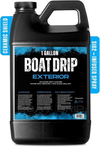 Exterior Cleaner, All Purpose Boat Cleaner with SiO₂ Ceramic Sealant, Tangerine Scent - Effective Water Spot & Boat Protectant, Yachts, Marrine Vessels & More in Saudi Arabia