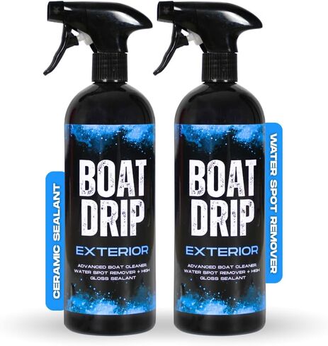 Exterior Cleaner, All Purpose Boat Cleaner with SiO₂ Ceramic Sealant, Tangerine Scent - Effective Water Spot & Boat Protectant, Yachts, Marrine Vessels & More in Saudi Arabia