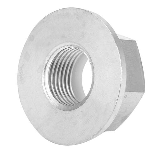 M14x1.25mm Flange Nuts, Titanium Alloy Hex Lock Nuts, Sliver Thread Hardware Nut, Sprocket Flange Lock Nut with Nylon Lining for Fastening Bicycle, Motorcycle, 1Pcs in Saudi Arabia