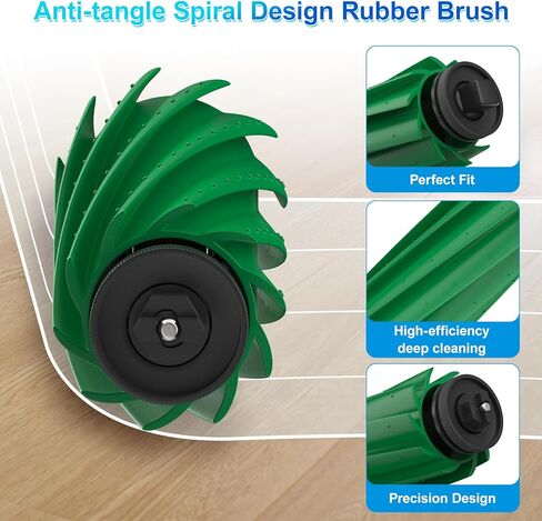 قطع غيار لمكنسة وممسحة iRobot Roomba Plus 405/505 Combo Robot، طقم إكسسوارات مكون من 25 قطعة: فرشتان رئيسيتان، 6 أكياس غبار، 4 مرشحات، 6 وسادات ممسحة، 6 فرش جانبية، 1 فرشاة تنظيف (25) in Saudi Arabia