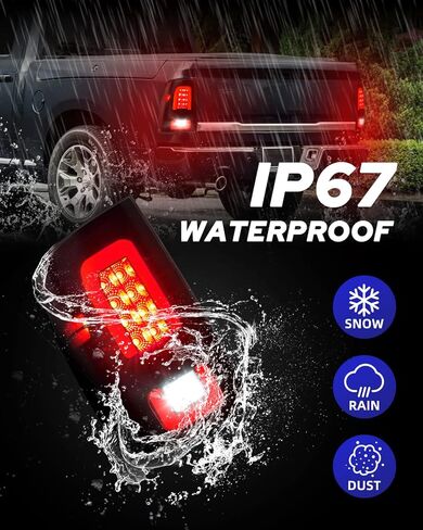 تم ترقية AutoOne لتجميع أضواء ذيل دودج رام ، مجموعة مصباح الذيل تناسب 2002-2006 Dodge RAM Pickup Back Factory OEM Side & Raptenger Side ، بدون لمبات in Saudi Arabia