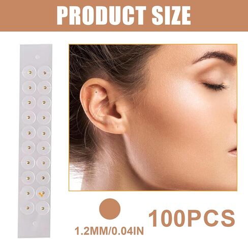 100 قطعة المتاح الأذن ملصق الوخز بالإبر الخرز العناية بالأذن حبة الأذن الأذن ملصق مدلك واضح الأذن نقطة ملصق in Kuwait