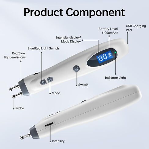 قلم الوخز بالإبر الإلكتروني، أداة الضغط الإبري ميريديان الكهربائية، جهاز علاج نبض التدليك لتخفيف الألم، قابل لإعادة الشحن in Kuwait