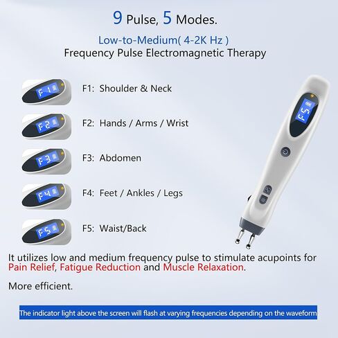 قلم الوخز بالإبر الإلكتروني، أداة الضغط الإبري ميريديان الكهربائية، جهاز علاج نبض التدليك لتخفيف الألم، قابل لإعادة الشحن in Kuwait
